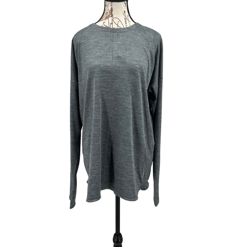 Men’s Nike Yoga Dri-Fit Crew Longsleeve Shirt in Gray, size M, NWT - Picture 6 of 11